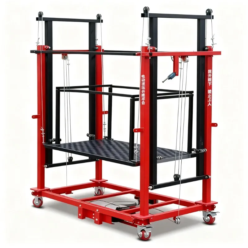500kg 3m 6m  Mobile Portable Foldable Scaffold Lift Platform for Construction