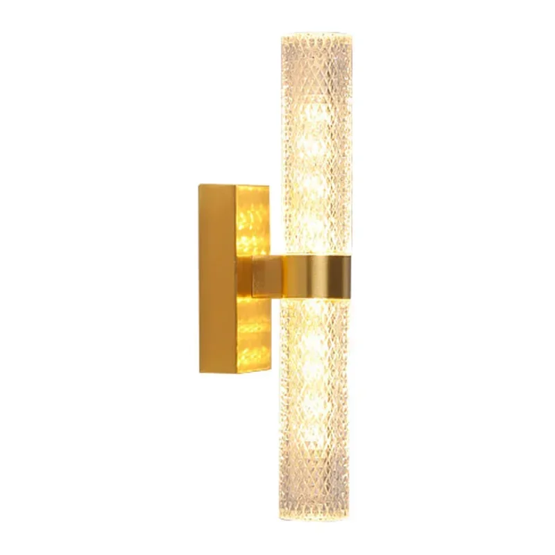 Designer minimalist copper wall lamp modern minimalist living room background wall light luxury villa hotel corridor aisle lamps