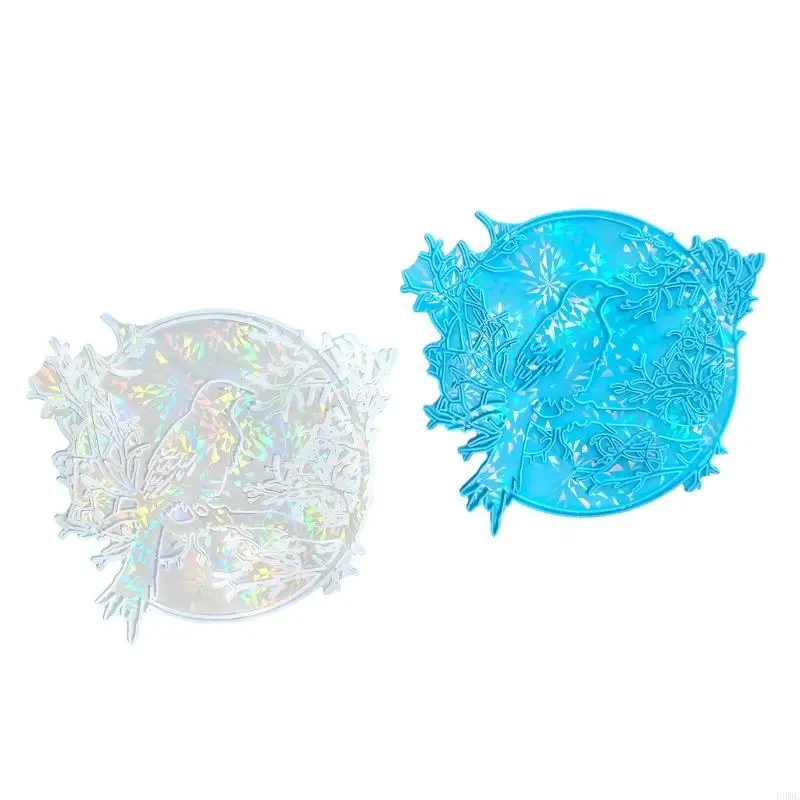 R3MC Holographical Rainbow Lights Silicone Mould Mold Heart Wall Sticker Decoration