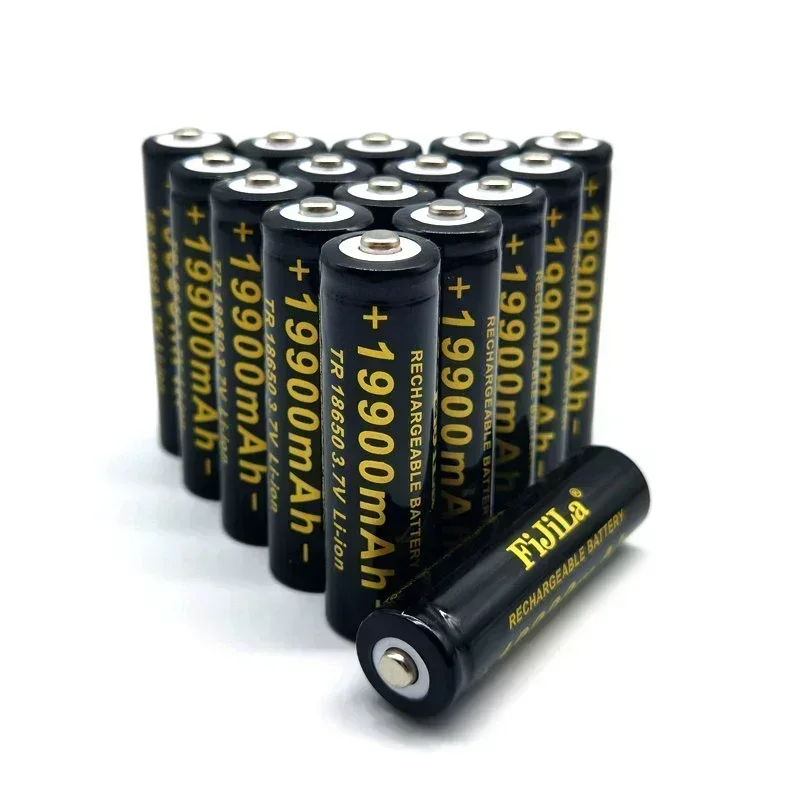 100% brand new 18650 lithium battery torch 18650 rechargeable battery torch + 201 charger 3,7 V 19900 Mah