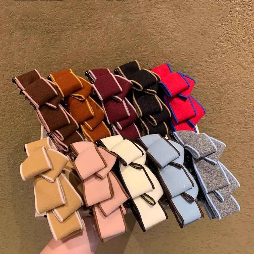 

Cute Sweet Bowknot Banana Clip Elegant Korean Style Bow Vertical Clip Fashion Multi-layered Ponytail Holder Daily Wear