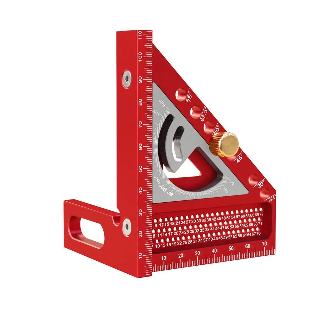 

Angle Square W Angle Positioning Dowel Pin T-sqaure Scribing Holes Angle Ruler Woodworking Square Protractor Measuring Tool