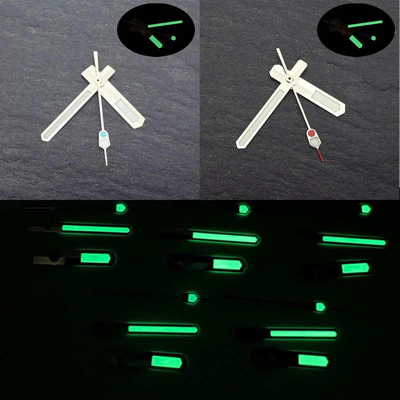 

NH35 Watch Hand 9mm*12.5mm*13mm Green Luminous Pointter Fits NH35 NH36 4R35 4R36 7S26 Movement Mechanical Diver's Watch Parts