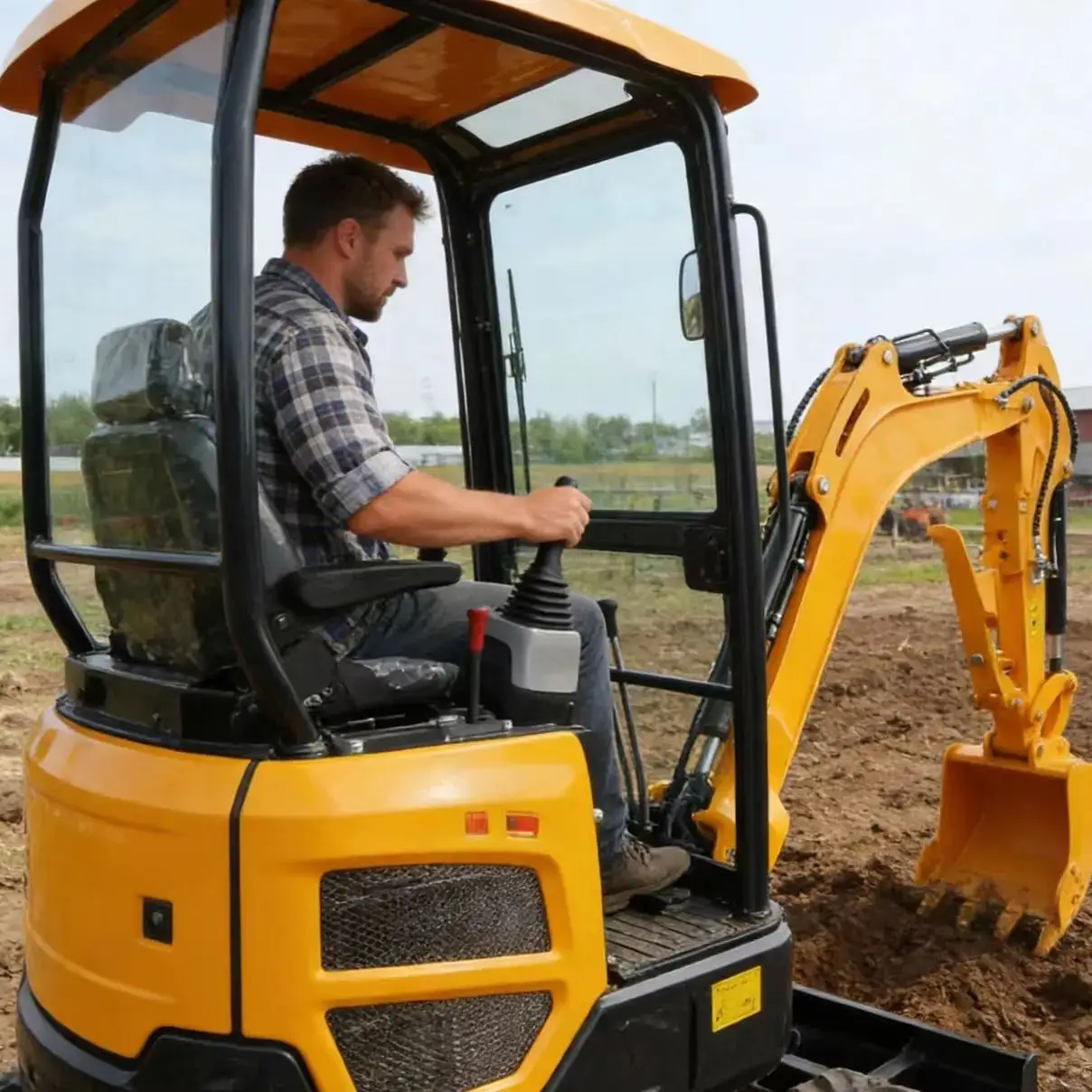 

Factory Price CE Certified Mini Excavator | Customized 1.2T-1.8T Compact Digger with Bucket for Sale | Free Shipping Options