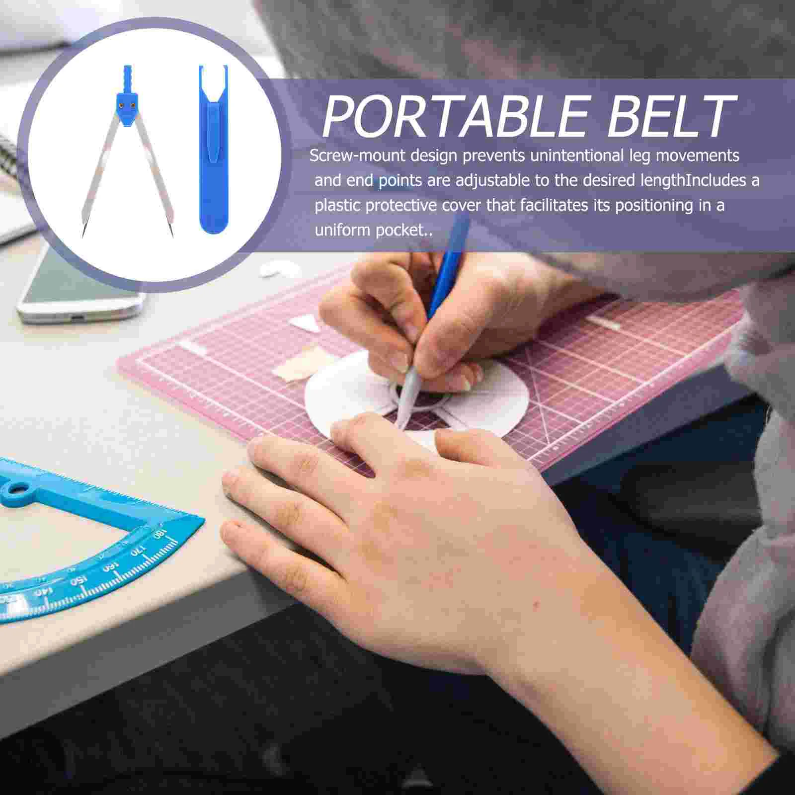 Belt Cover Compasses Paper Fastener Plastic Electrocardiograph Measuring Caliper