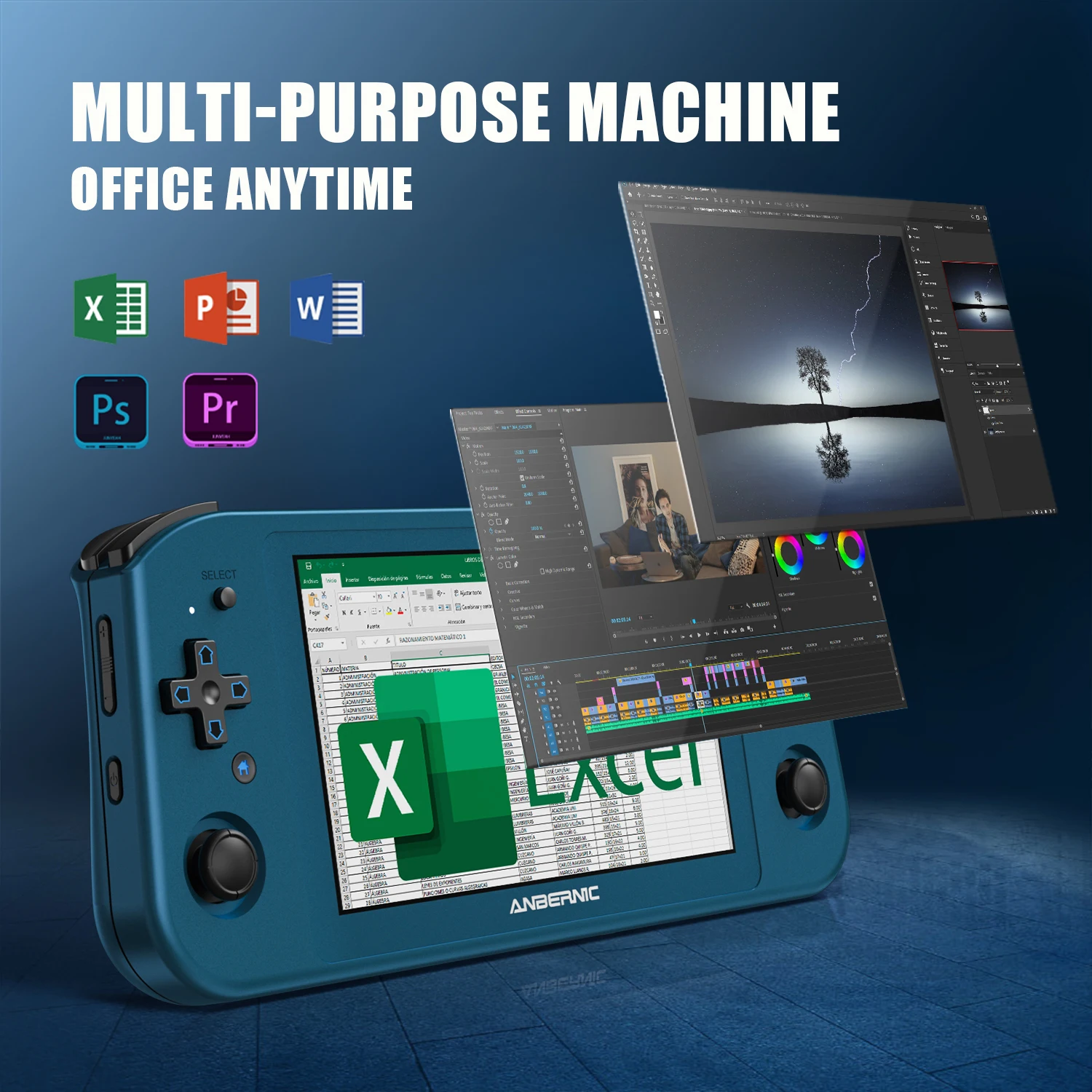 ANBERNIC WIN600 Handheld PC Game Console 5.94 Inch IPS Touch Screen Preset Windows 11 Home Edition System Support Steam Batocera