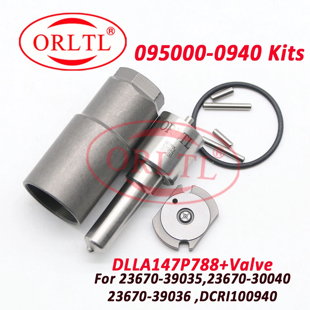 ORLTL DIESEL Injector 23670-30030 Repair kits Nozzle dlla147p788 23670-30040 095000-0940 095000-0941 Valve Orifice 23670-39035