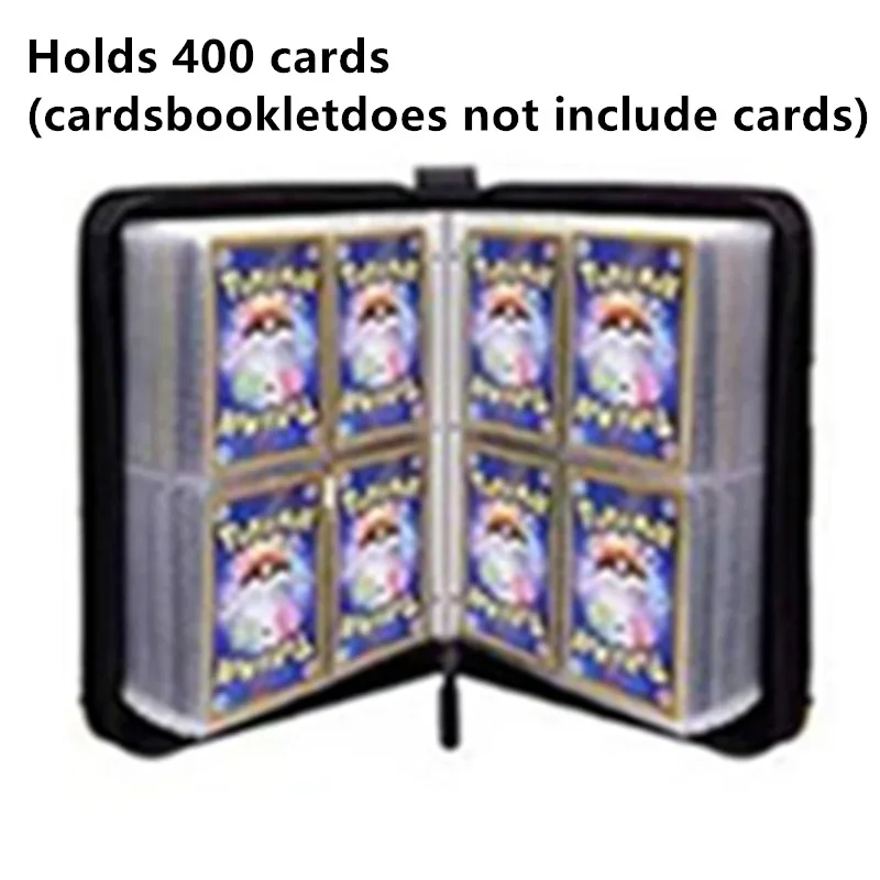 400/900pcs Dragon Ball Z Card Album Book Folder 4/9 Card Slots Collections Zipper Double Pocket Zipper Card Binder Holder