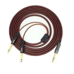 KGr 1 To 2 Dual Channel Audio Cable Stereo Noise Reduction Shielded Guitar Cable