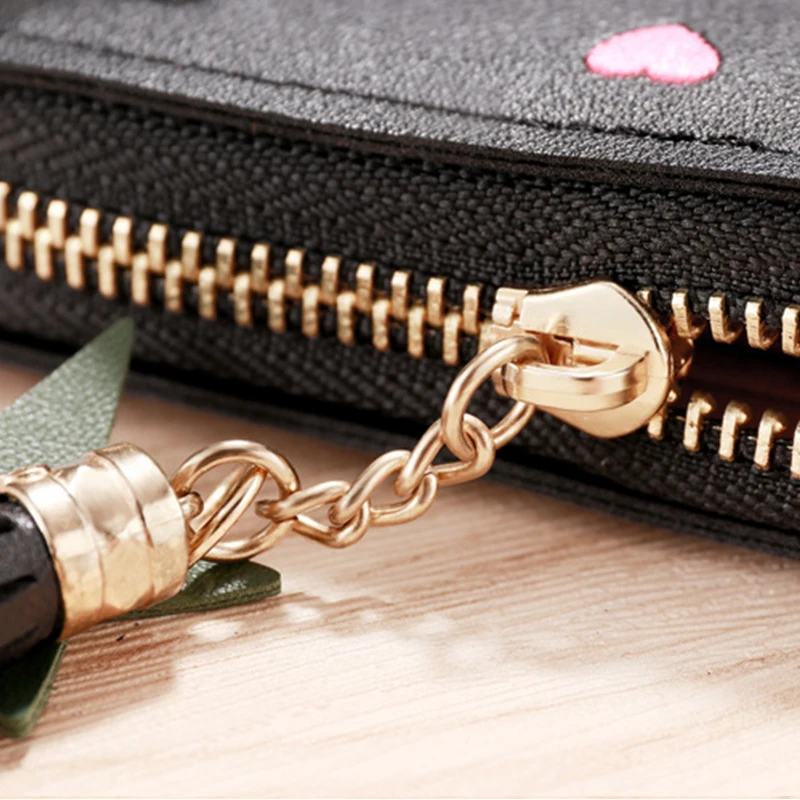 2023 Women Small Wallet Ladies Mini Tassel Wallet Cute Girl Short Zipper Lovely Pu Leather Coin Purse Female Hand Wallet cartera