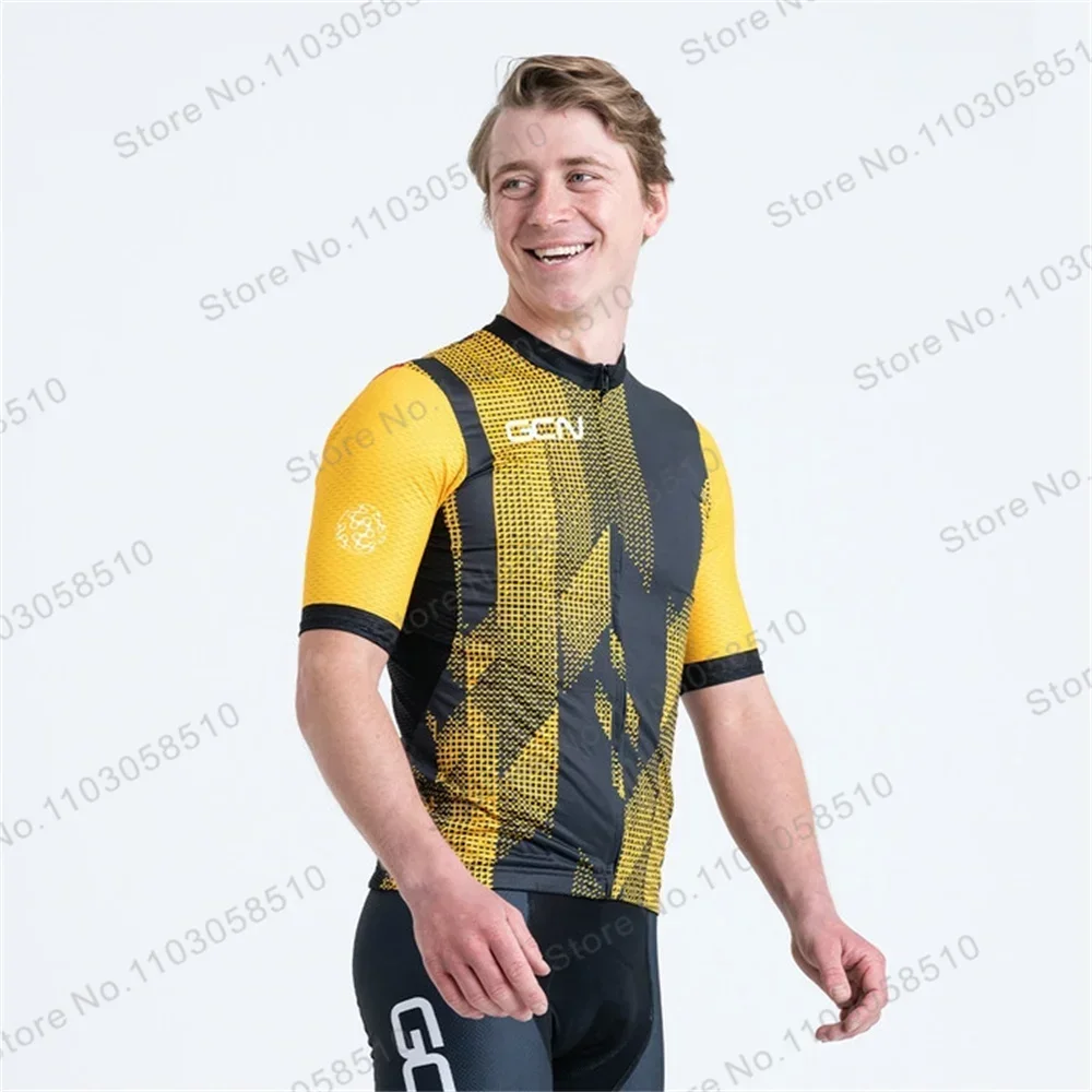 2024-gcn-team-cycling-jersey-set-summer-breathable-road-bicycle-suit-riding-uniform-bike-mtb-clothing-pro-sports-cycling-kits
