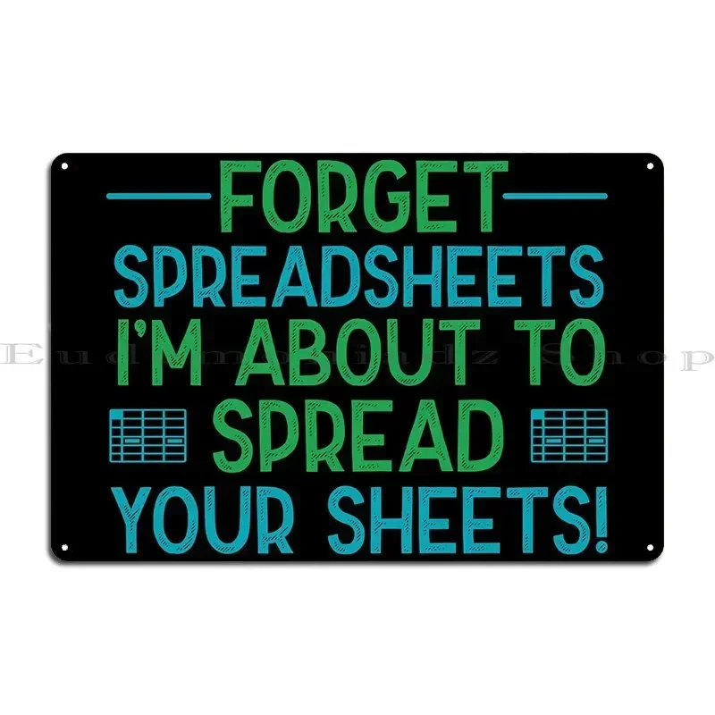 Accountant Bookkeeper Metal Sign Designing Club Bar Wall Decor Designs Club Tin Sign Poster