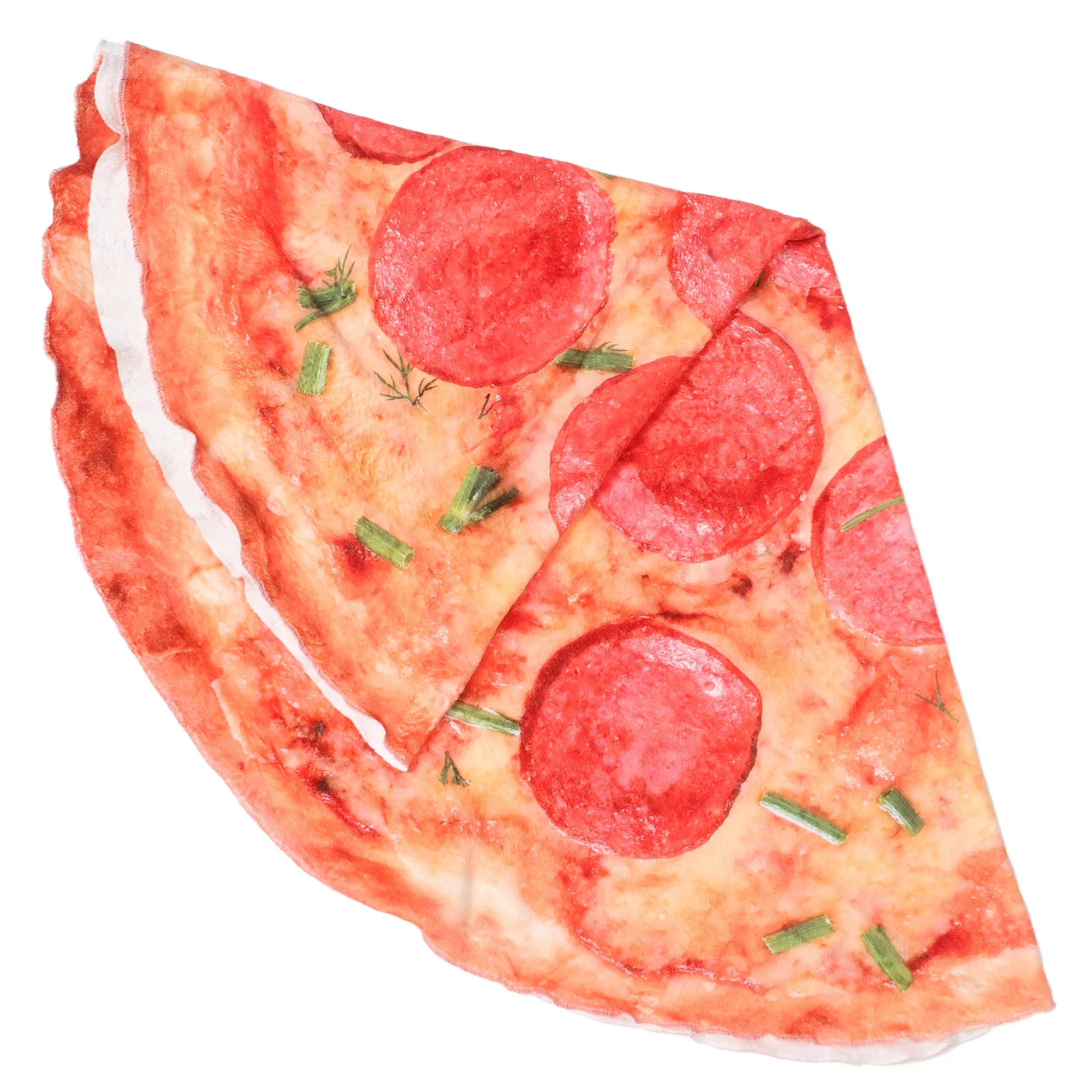 

Funny Soft Pizza Blanket Round Novelty Food Throw Blanket for Adults Kids Warm Pizza Printed Picnic Home