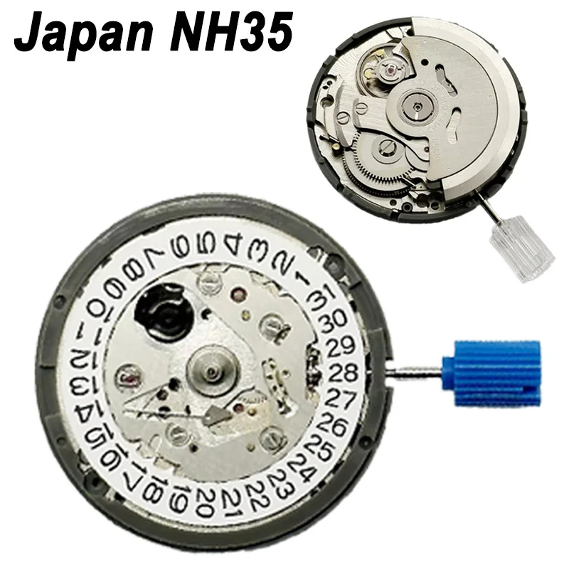 Japan NH35 Automatic mechanical movement Watch Wrist Day Date Set Mechanical Wristwatches Replacement of Accessories-3 o'clock