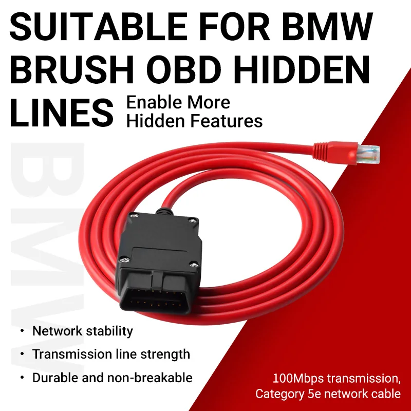 Suitable for BMW FG Chassis OBD Flashing To Hide ESYS Programming Cable ENET Crystal Connector ICOM Mercedes Diagnostic