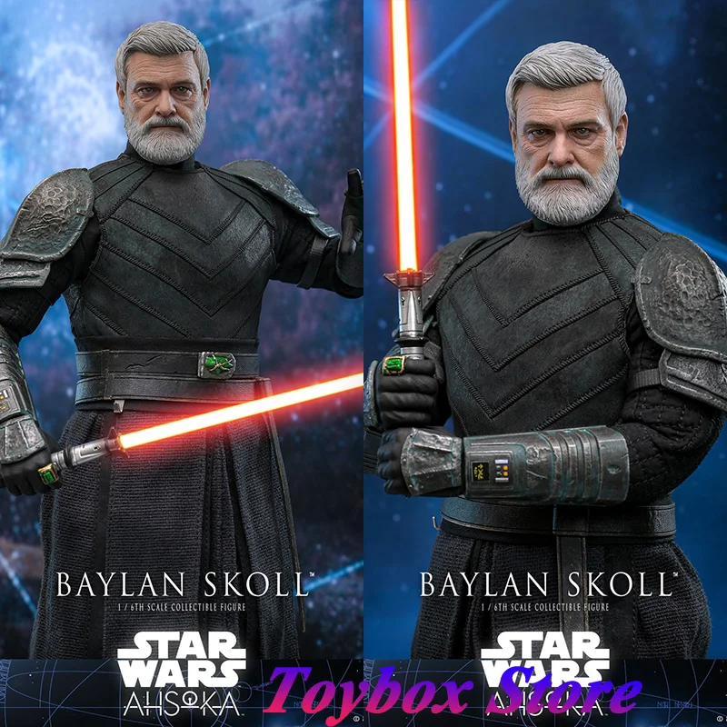 HOTTOYS HT TMS125 1/6 Baylan Skoll Man عمل الشكل حرب النجوم الأصلي كبار السن الشعر الأبيض المرتزقة حساسة 12 "نموذج الجندي