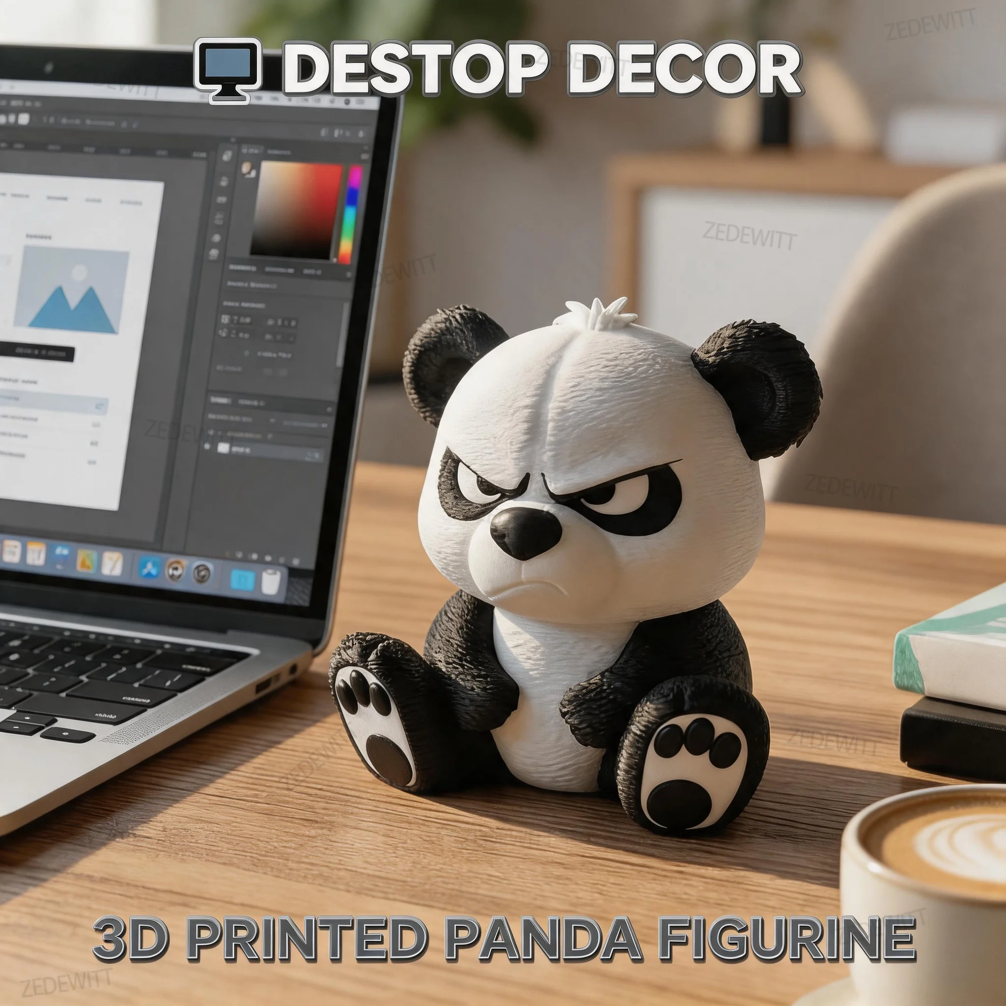 Cute Panda Sculpture Ornament for Home Decor Car Interior Decor Easter Decoration Desktop Ornament Multipurpose Decorative Gifts