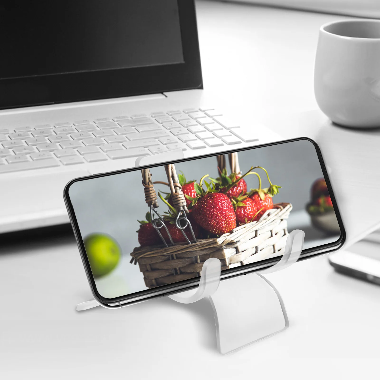 

30Pcs Clear Acrylic Display Holder Triangle Stand for Rocks Minerals Small Collectibles Display Stand Easel Phone Holder