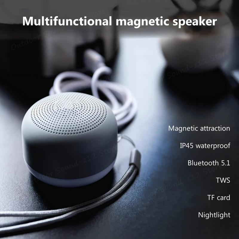 Bluetooth Speakers Portable Mini Wireless Speaker Subwoofer Super Bass Stereo Sound Column Gift Speaker Magnetic Attraction