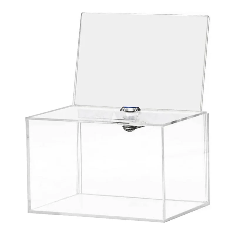 

A63X-Acrylic Donation Box - Box For Voting, Charity, Polls, Surveys, Sweepstakes, Contests, Advice, Tips, Reviews