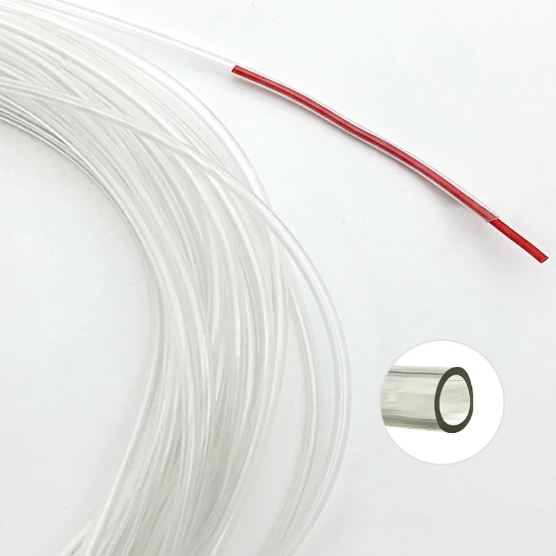 5M/10M Transparent Flexible Silicone Tubing ID 0.5 0.6 1.5 2 2.5 3 3.5 4 mm Food Grade Tube Pipe Temperature Resistance Nontoxic