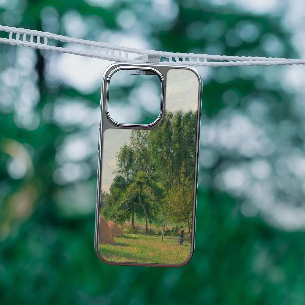 كاميل بيسارو جراب هاتف آيفون 17 16 15 14 13 12 برو ماكس زائد HD إطار معدني ألياف الكربون قشرة صلبة