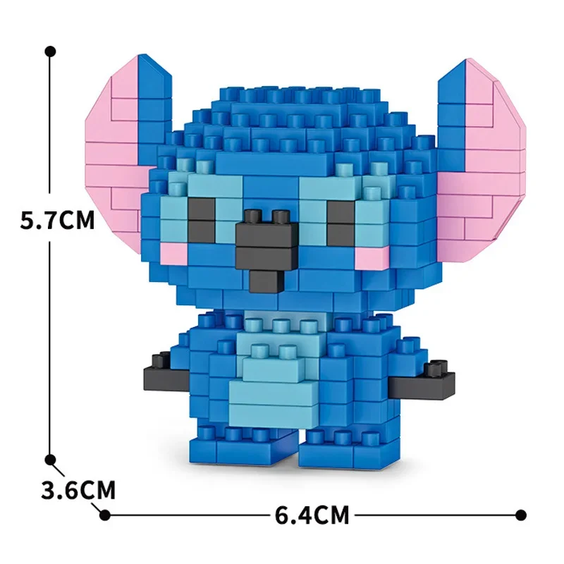 Mini kidstoys Super Mario Bros Figures Disney Stitch Building Blacks Cartoon Anime Pokemon Pikachu Assembled Bricks ToyKids Gift