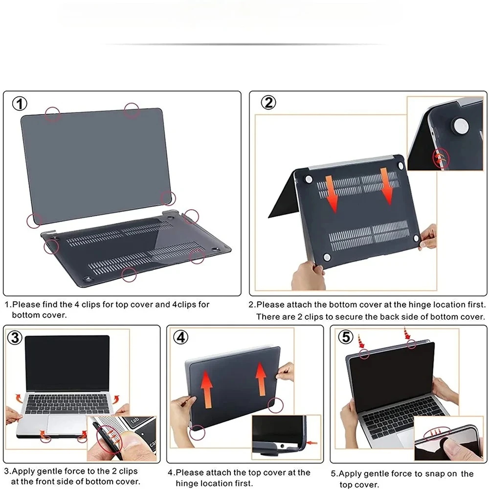 Etui na laptopa do MacBook Air 13 A2337 M1 2020 Pro 13 14 A2338 A2289 A2251 A2442 Pokrowiec na MacBook Air 13 A2179 A1932 A1466 — zdjęcie produktu 6