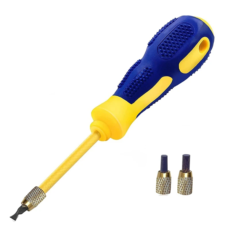 4 In 1 Tile Grout Remover Grout Scraping Rake Tool With 2 Carbide Alloy Head Grout Remover Scraper (0.8Mm,2Mm,3Mm,4Mm )