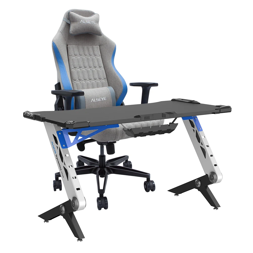 YYHC 2021 metal frame gaming chair desk combo