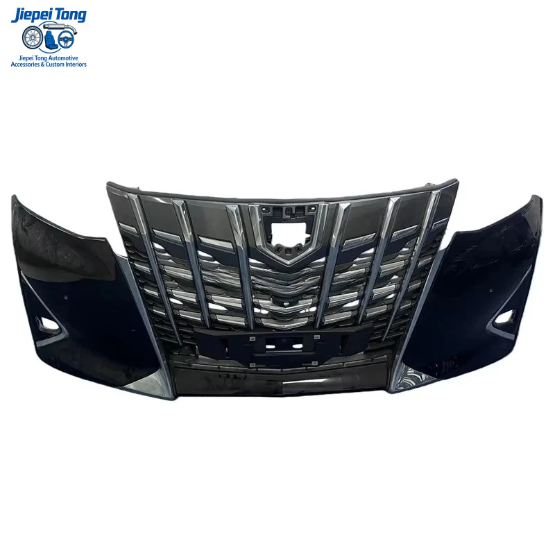 

Подходит для Toyota Alphard 35/40 серии 2018-2021: Комплект для тюнинга кузова — черная решетка бампера и передний сплиттер (аксессуары)
