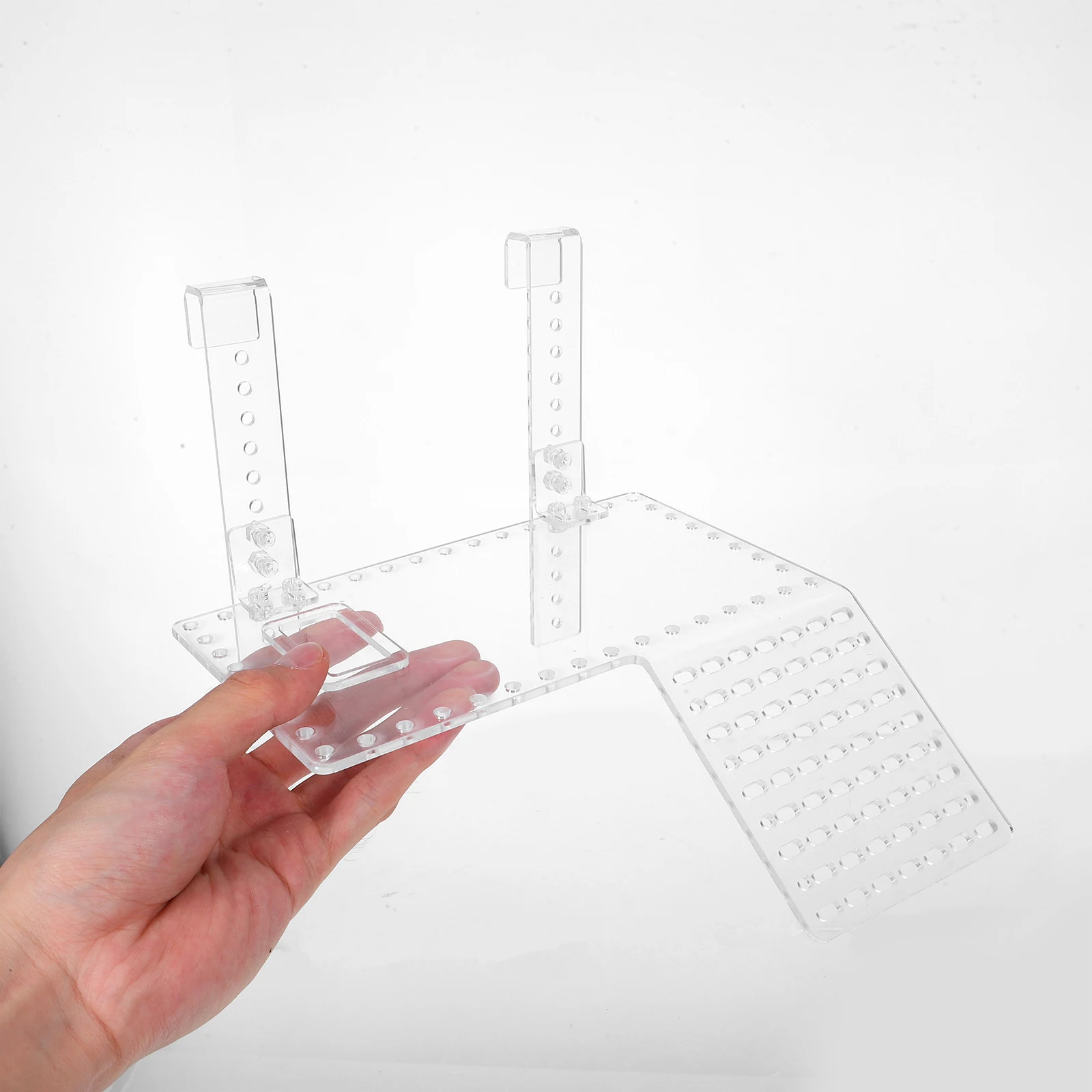 

Acrylic Turtle Basking Platform Heavy Duty Hanging Ramp Easy to Tank Adjustable Floating Turtle Platform for Aquarium