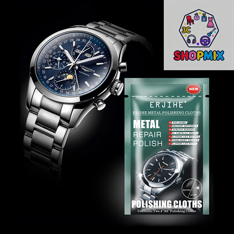 

5Pcs High Quality Metal Polishing Cloths For Jewelry Watch Scratch Repair Supplies Metal Scratch Repair Set