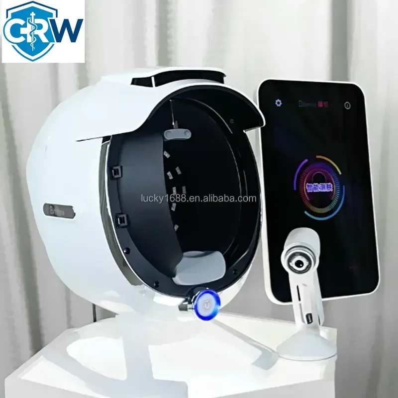 CRW High Precision 3D Analysis Machine AI Smart Facial Imaging Scanner with 8 Spectra for Care Deep Detection &