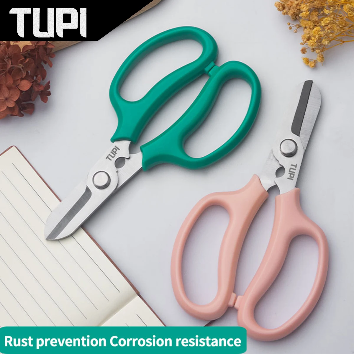 TUPI Specialized Floral Scissors Trimming Flower Arrangement Pruning Shears Cutting Flower Branches Gardening Flower Shop Trimm