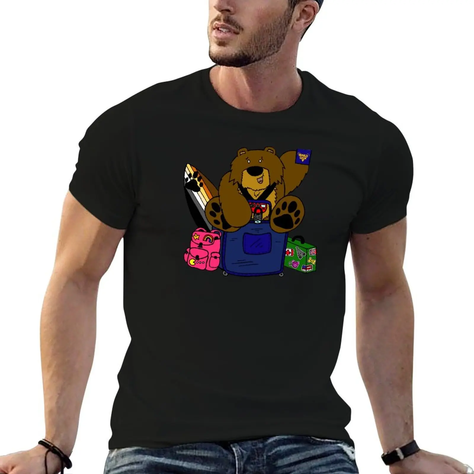 

Travel Bear T-Shirt man t shirts for men man t shirt summer man tshirt T-shirt