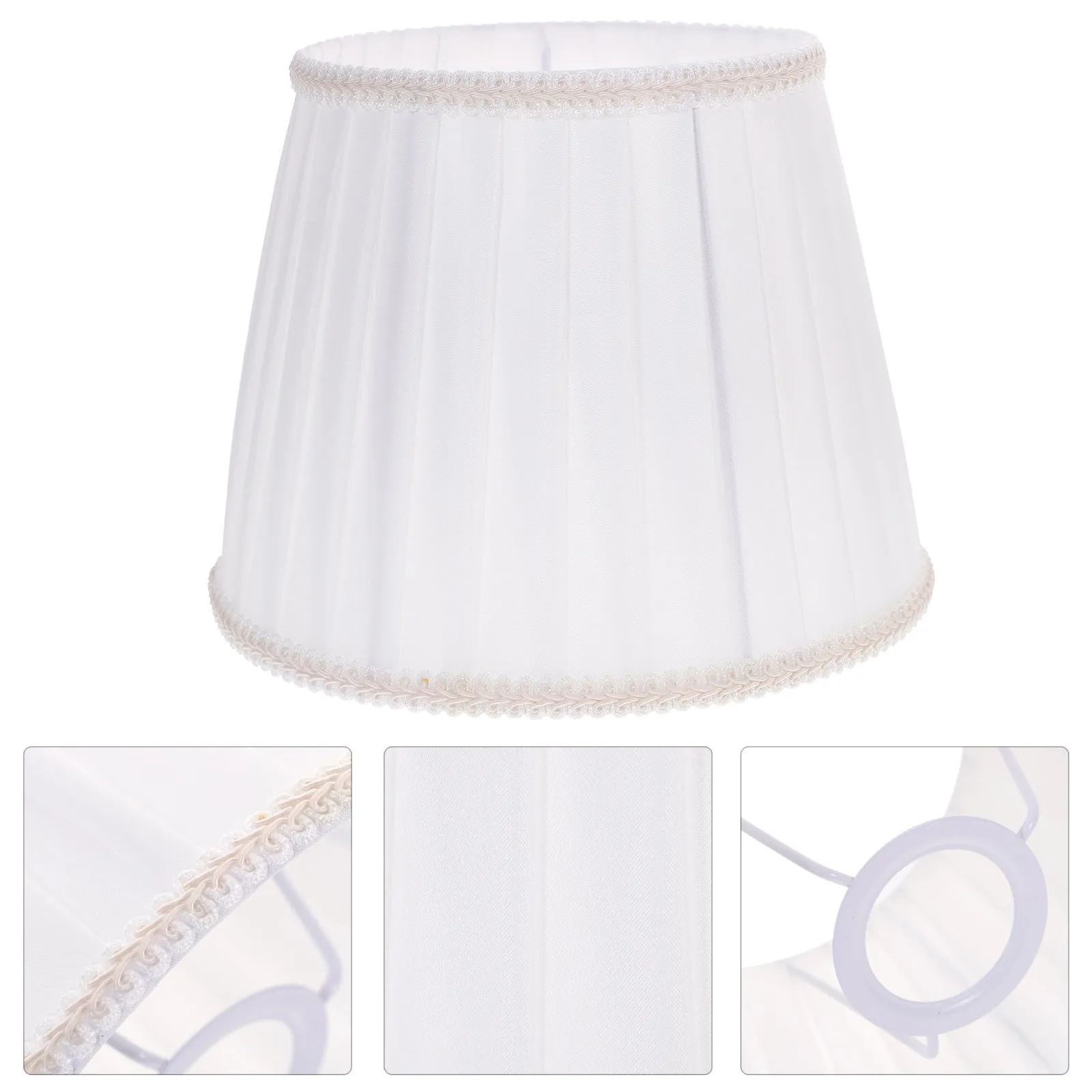 Modern Fabric Desk Lamp Shade – Adjustable Table & Bedside Light Cover, Warm Decorative Design