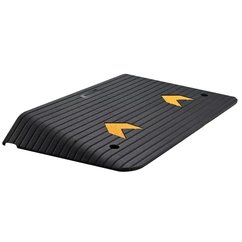 3.5-Inch Rising Door Ramp Natural Rubber Non-Slip Wheelchair Scooter Ramp 33,069 Pounds Carrying Capacity
