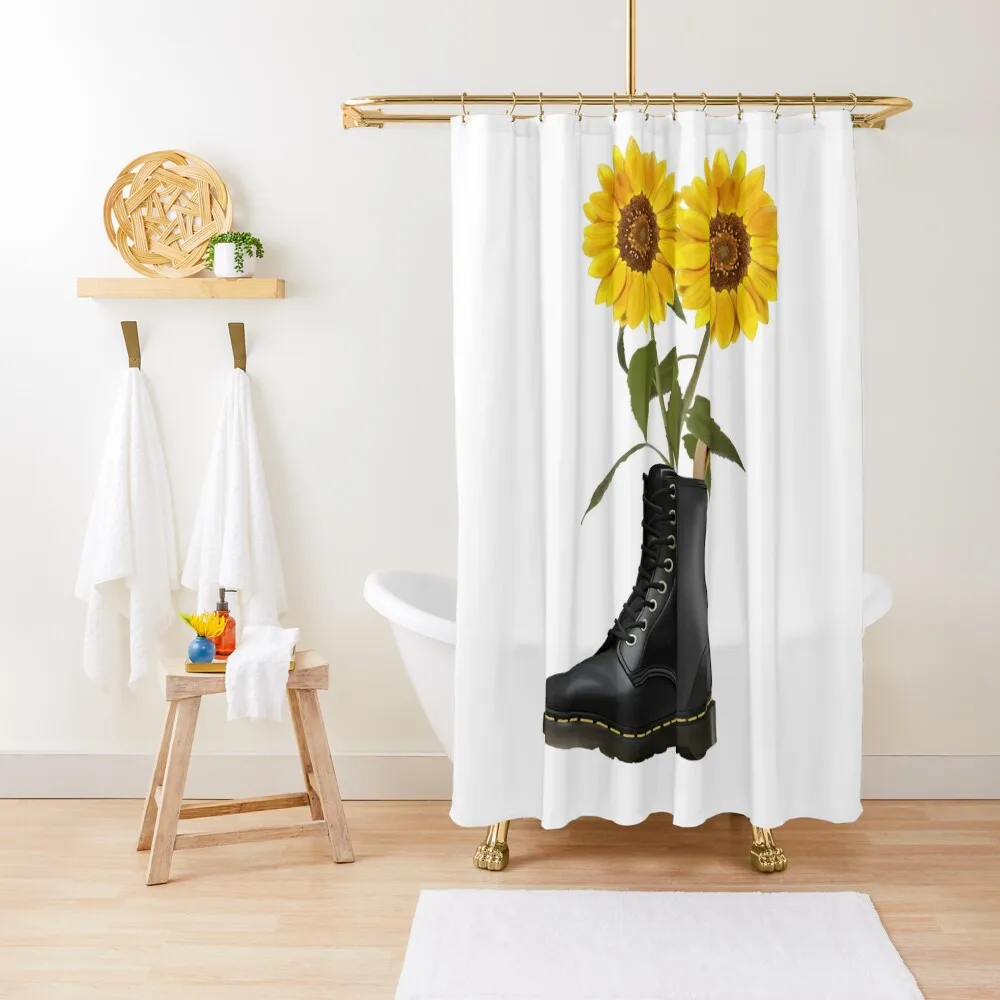 

Boot with Sunflowers Shower Curtain Modern Accessory Bathrooms Bathroom Accessories Bathroom And Shower Curtain