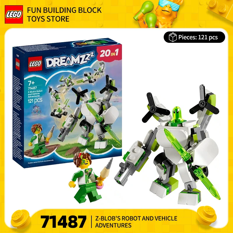 

Lego Blocks Dream City Hunter 71487 Robot Little Bo and Versatile Vehicle Adventure Children's Toy Gift