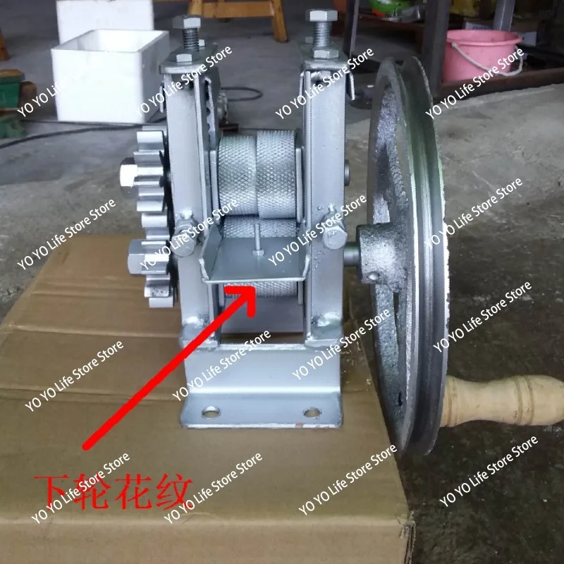 Small Electric Strip Breaking Machine Hand Cranked Opening Strip Layering Tool Bamboo Breaking Household Processing Layering