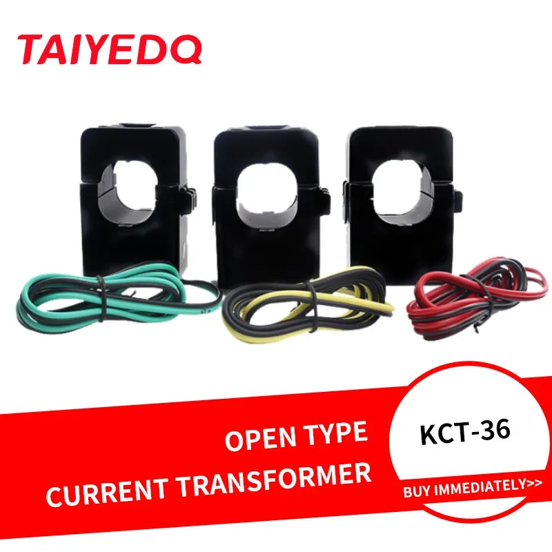 3PCS Split Core Current Transformer 100-600A Current Sensor KCT36