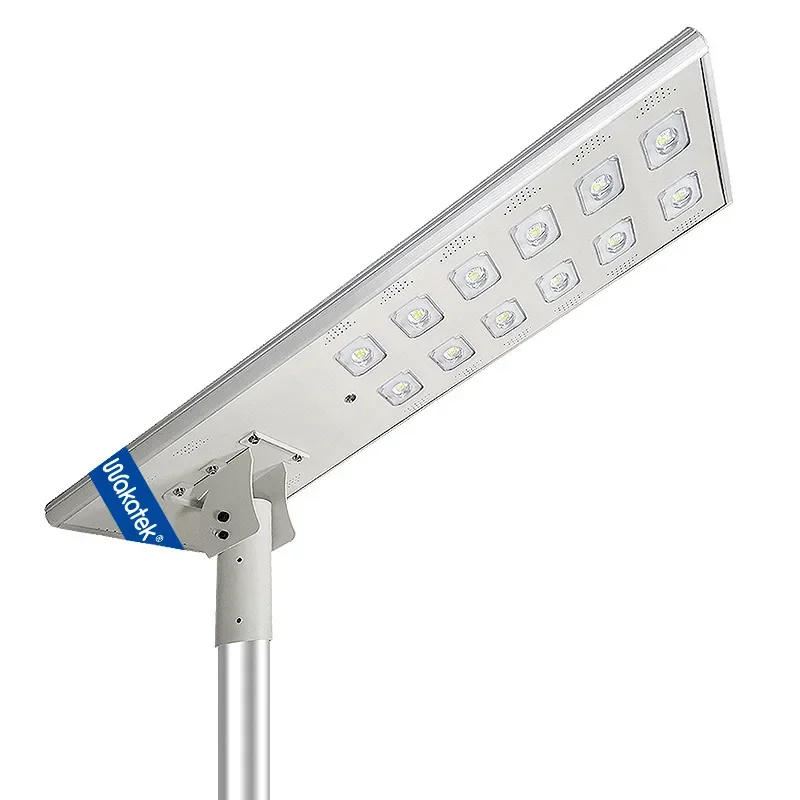 WAKATEK Led Solar Street Light Outdoor MPPT Technology 100w High Lumen All In One Integrated Auto-working Solar Light