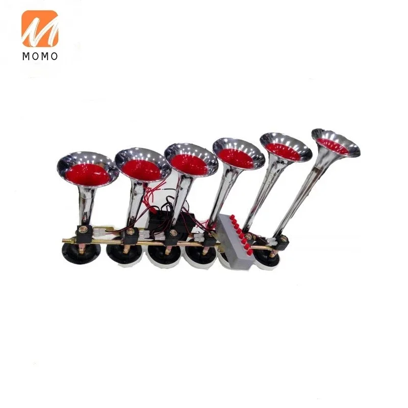 Musical 6 pipes air horn truck bus 8 melody music air horn Whistle 12V truck