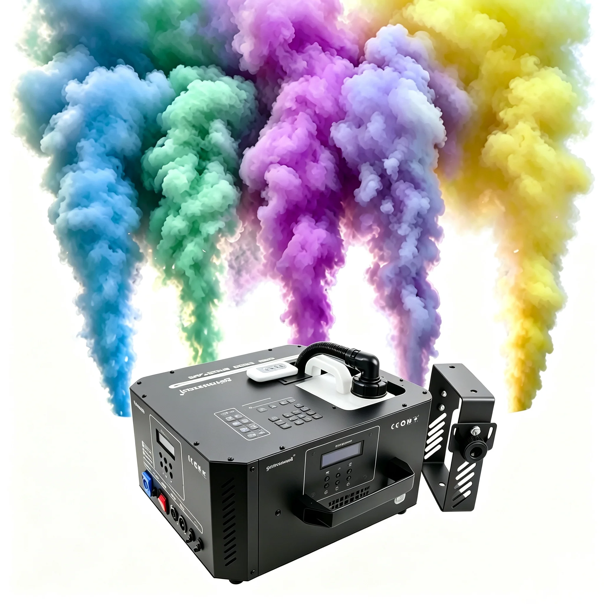 Gender Reveal FX Dmx Remote Control Wedding Party Event 15M Colored Fog Concert Dj Stage Equipment Rainproof Color Smoke Machine