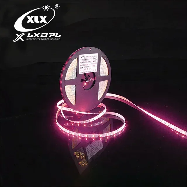 Shenzhen Led Lighting XLX Smd2835 Zig Zag PCB 7mm Width Bendable Flex Led Strip S Shape Flexible Led Light 12v