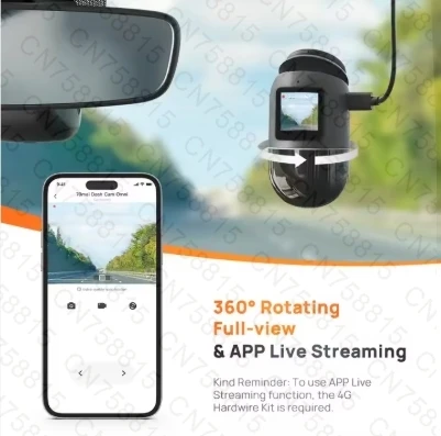 Advanced driver assistance system 70mai, X200 360 panoramic built-in GPS car hard disk recorder X20, 90% new and brand new