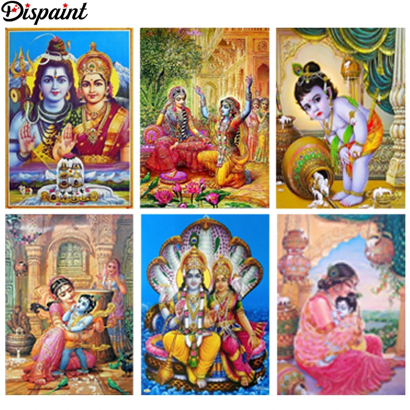 

Dispaint 3D алмазная живопись "Религиозная фигура" DIY полные стразы дрель наборы крестиков квадратная круглая Алмазная вышивка