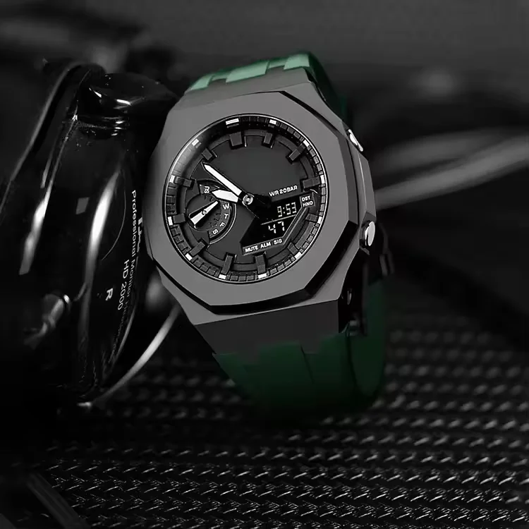 Gen3 Casioak Mod Kit for G-Shock GA2100/2110/AB2100 with Metal Bezel Rubber Strap And Screws Accessories GA2100 Watch Modificati
