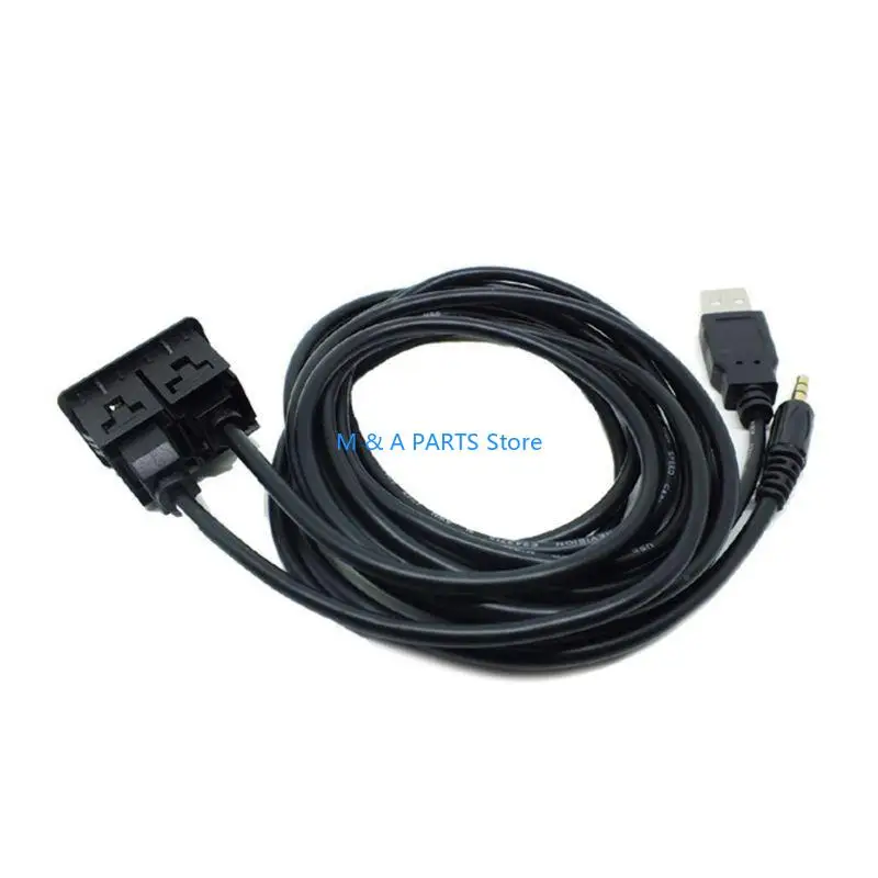 U1JF Car Boat Flush Mount Usb Port Panel Extension Cable Adapter 1.5m